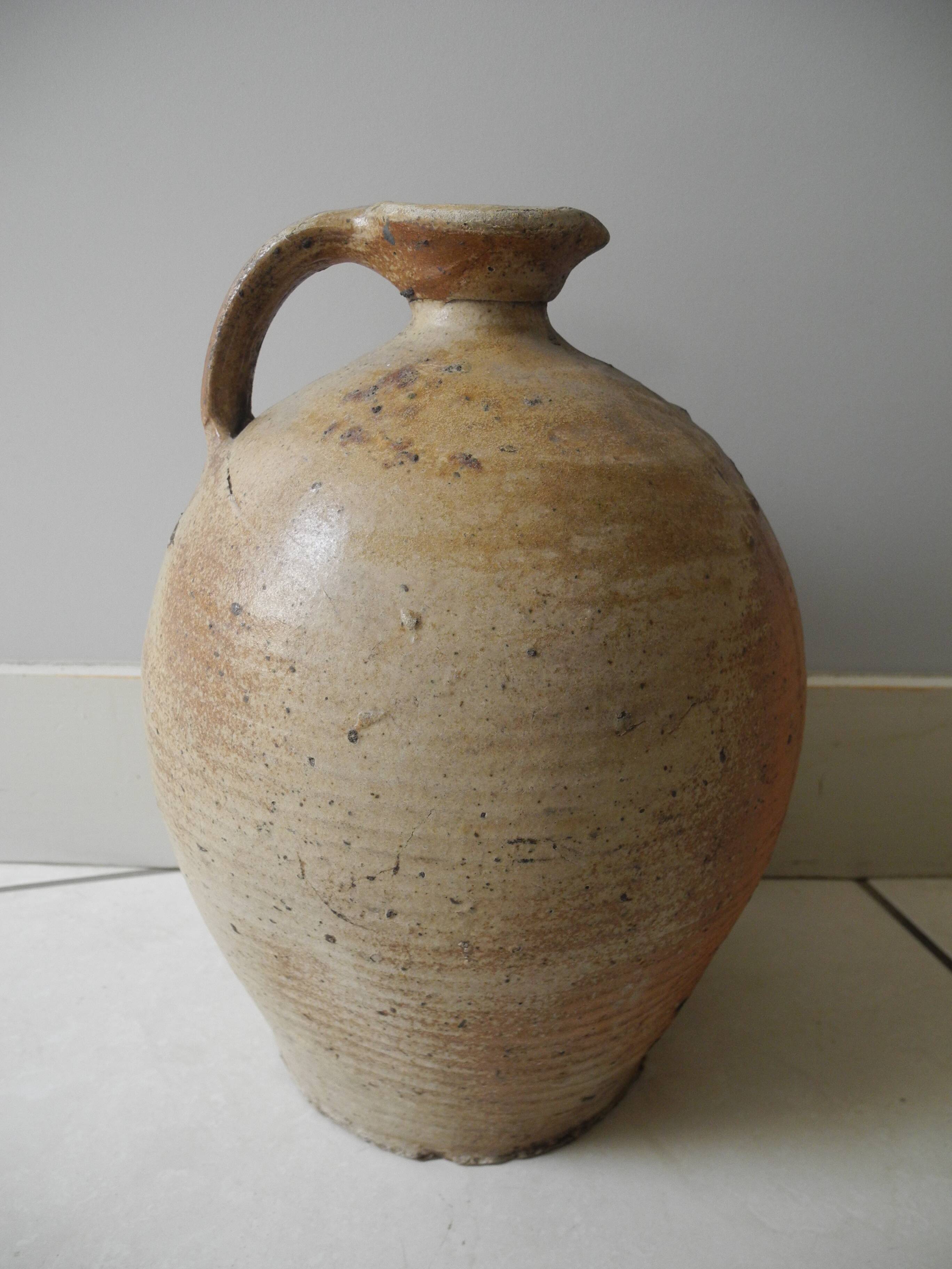 old terracotta jug pottery jar french terracotta jug jar