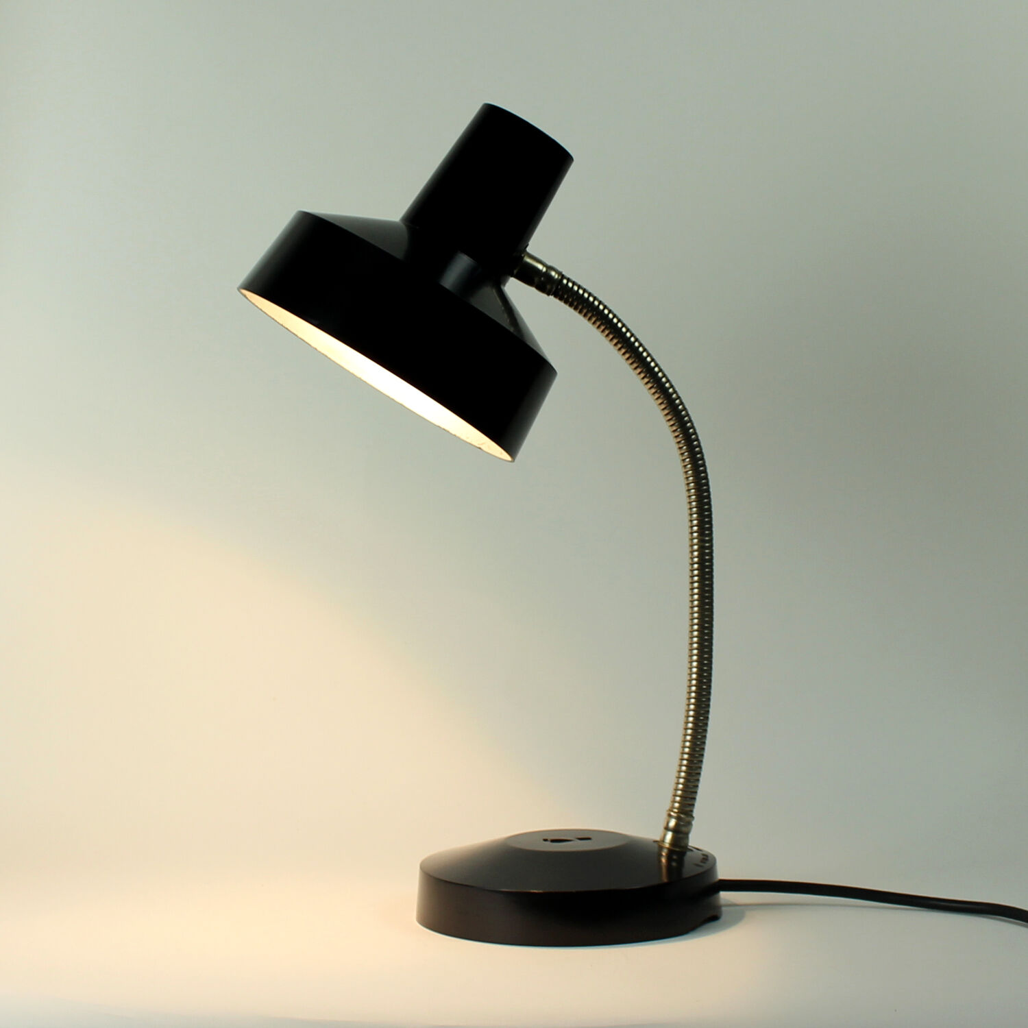 Black Bakelite Table Lamp by Elektrosvit, Type  1013.01, Czechoslovakia 1960s