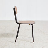 School chair on metal frame