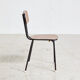 School chair on metal frame