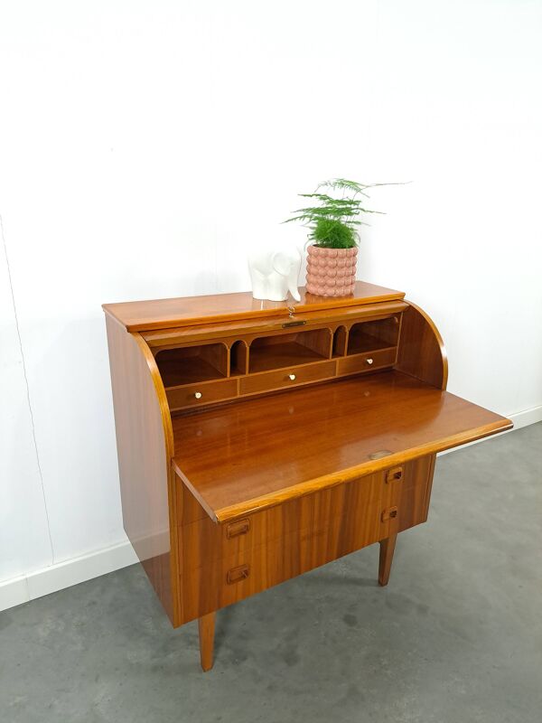 Secrétaire bureau uit Zweden met lades, bureau scandinave