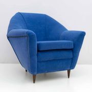 Pair of Ico Parisi MidCentury Modern Italian Armchairs for Ariberto Colombo