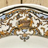 6 flat plates Gien Dionysos the children at the press 1938 1960