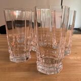 Cristal de Sèvres 5 verres à orangeade modèle Rohan