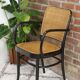 Fauteuil 811 design Josef Hoffmann en bois courbé noir et cannage