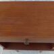 Vintage bedside table with 1 drawer and 1 niche, brass feet - very good condition.