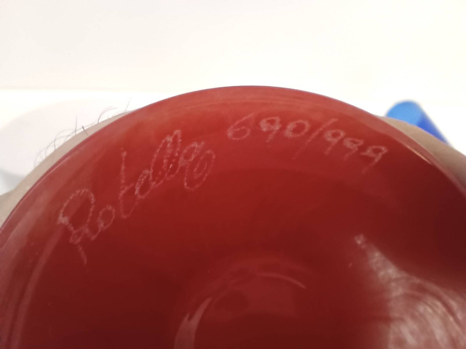 Pair of Blue Murano Glass Flutes by Bisazza & Rotella, Italy 2000