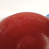 Pair of Blue Murano Glass Flutes by Bisazza & Rotella, Italy 2000