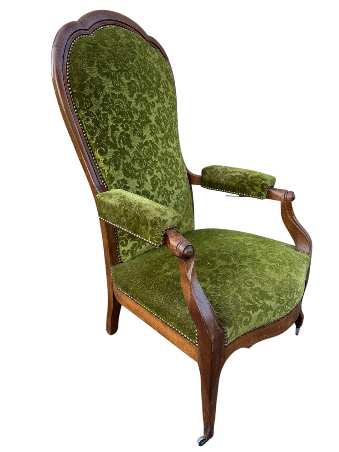 19's voltaire rack and pinion armchair