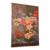Painting, oil on canvas 1900 bouquet of flowers