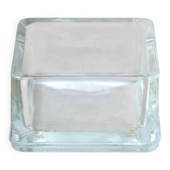 Art Deco ashtray and catchall in tempered glass, by or in the style of Lumax.