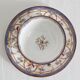 Tasse à café en terre de fer décor Minton mauve Sarreguemines fin XIXe