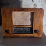 Radio TSF vintage, poste radio art déco