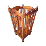 Walnut walking stick holder