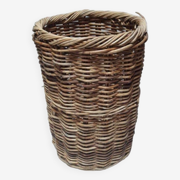 Basket basket high 55cm old round rattan