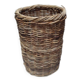 High basket 55cm round rattan old