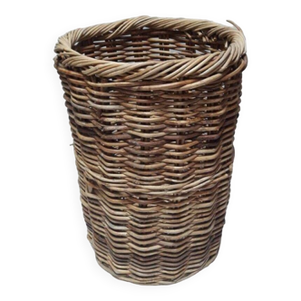 Basket basket high 55cm old round rattan