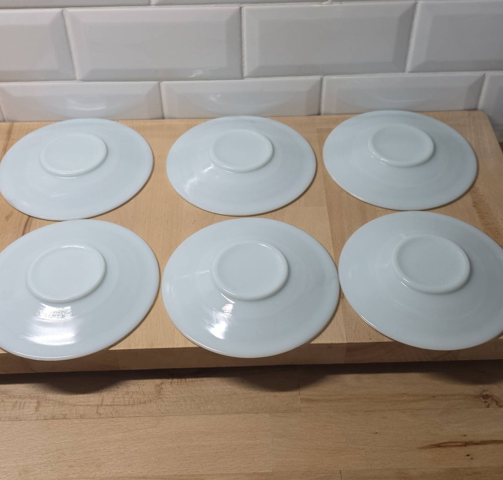 Service à café en opaline de style Art déco, années 50