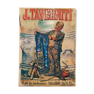 Pub vintage j. taverniti plaque