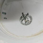 Wolf Mill Plate Plates 452 Old Vintage Lot of 2