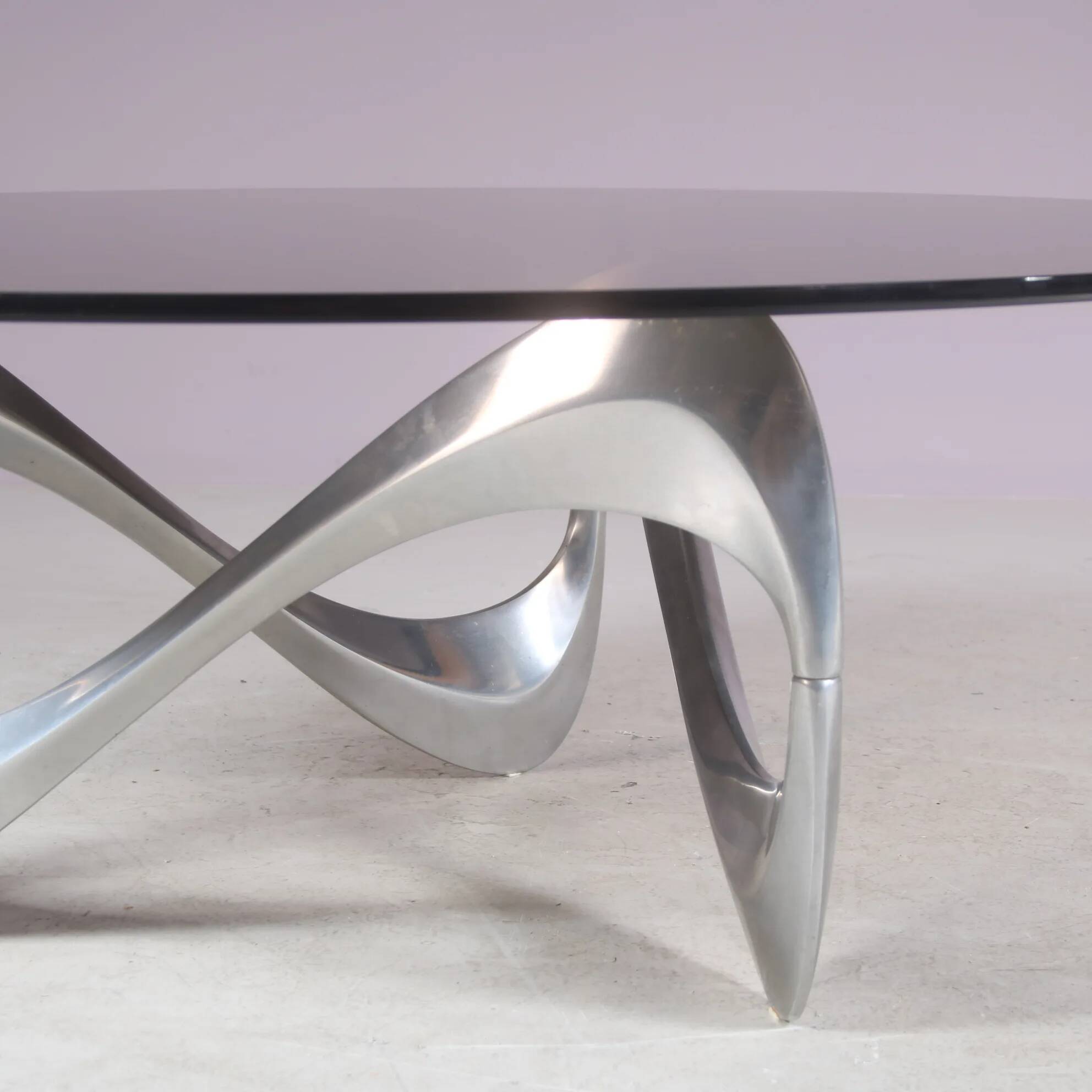 1970s "Snake" coffee table by Knut Hesterberg for Ronald Schmidt, Germany
