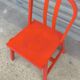 Chaise en bois rouge par Nike Karlsson pour IKEA, 1999
