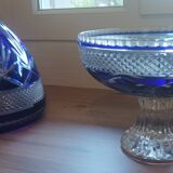 Champagne cellar in blue crystal from Lorraine