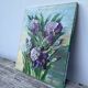 Bouquet of flowers old painting