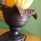 70's georgia jacob lamp, gold leaves