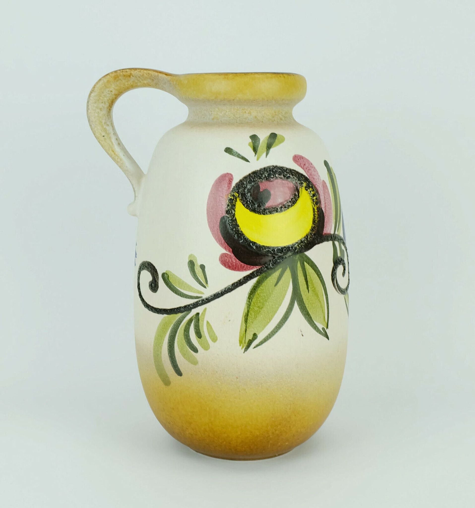 Scheurich vase colorful fat lava flower decor model 484-27