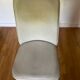 Pair of vintage mahogany and skai chairs