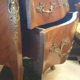 Louis XV style curved commode in rosewood