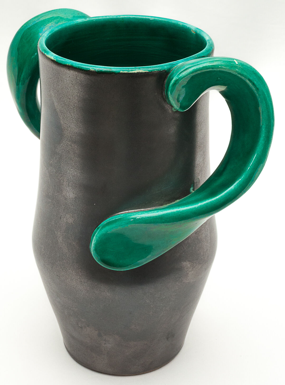 Green and anthracite vase, 1960