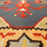 Balkan Kilim Runner Rug, Handmade Flatweave Carpet for Entryway 210 × 95 cm