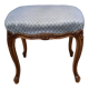 Louis XV style pouf velvet cover