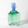 Vintage Green and Blue Glass Decanter Antikva by Bertil Vallien Sweden 1994