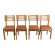 Vintage dining chairs x4 1950s by Pierre Cruège