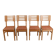 Vintage dining chairs x4 1950s by Pierre Cruège