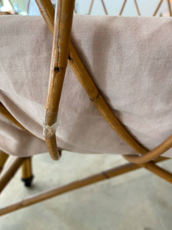 Berceau en rotin avec matelas