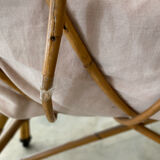 Rattan cradle with mattress