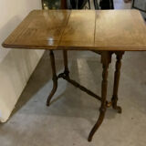 Napoleon iii walnut shutter table with marquetry villa massena nineteenth era