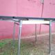 Yellow formica table with extensions