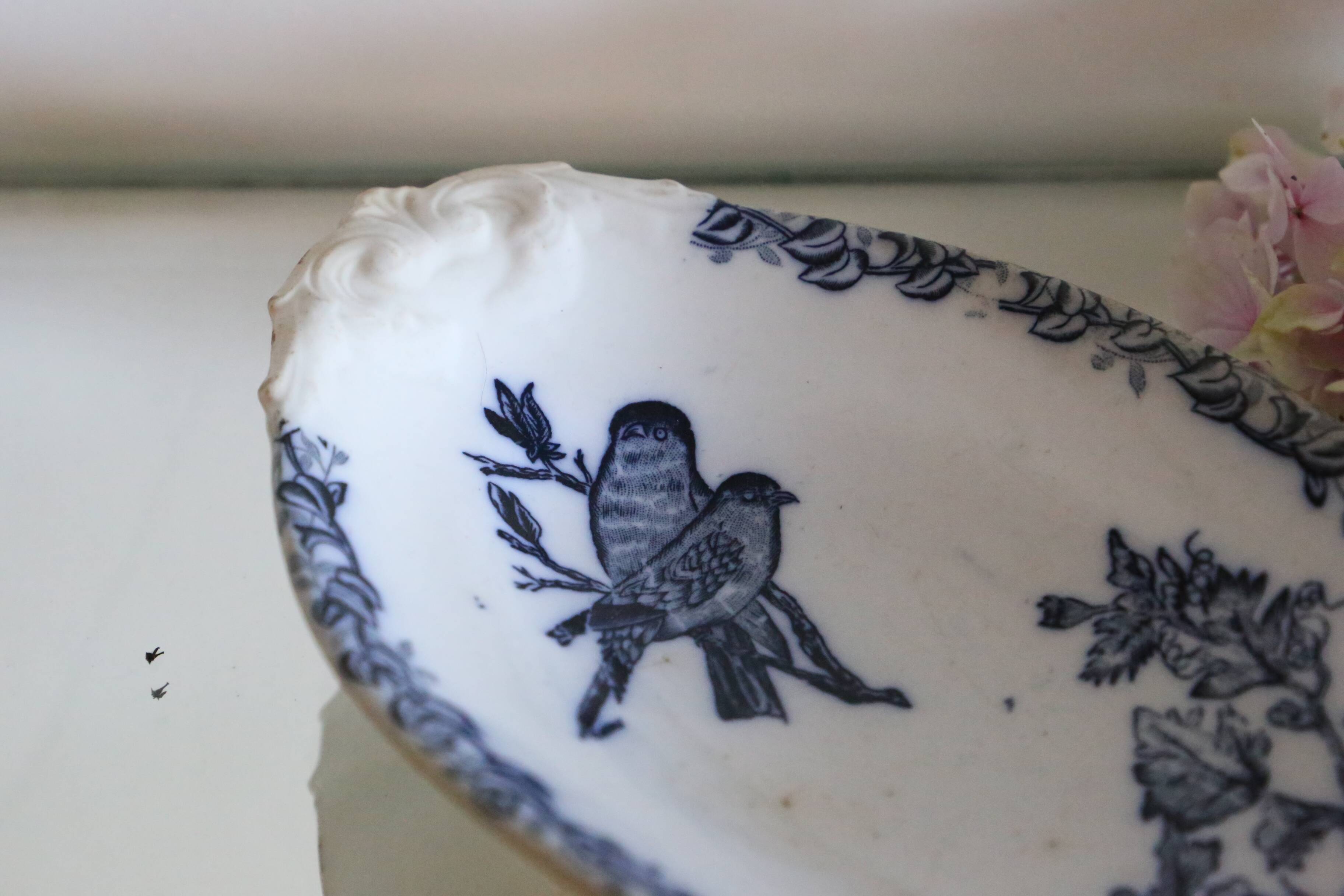 19th century iron clay dish