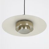 Mid-century pendant lamp in brass/gold finish / Danish modern design / Space Age / 1960s / 1970s