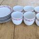 12-piece coffee service in porcelain Victoria from Czechoslovakia