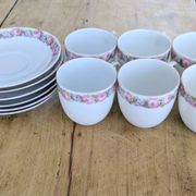 12-piece coffee service in porcelain Victoria from Czechoslovakia