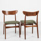 10 chairs in teak by Schiønning & Elgaard 1960s