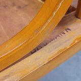 Series of 4 bistro chairs signed Baumann 1950 vintage