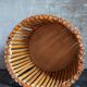 Pot cover basket Art-popular bamboo and scoubidou 50s