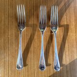 Set of 3 silver English forks